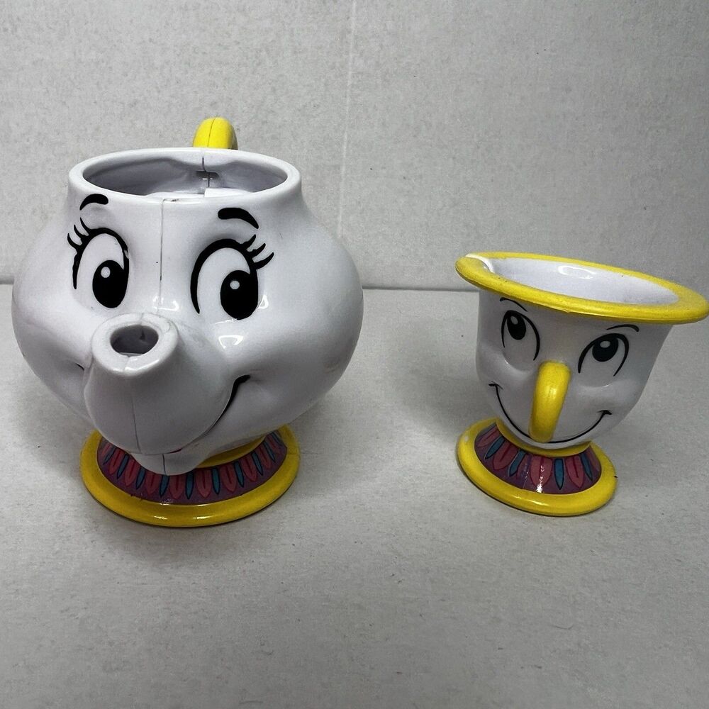 Disney JAKKS Pacific Beauty & The Beast Mini Toy Tea Set Mrs Potts & Chip